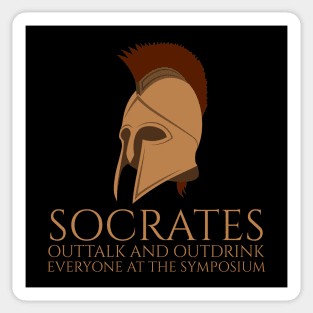 Greek Philosopher - Socrates At The Symposium - Philosophy Sticker